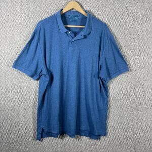 Biltmore Polo Shirt Mens Size‎ XL Blue Short Sleeves Collared Casual Cotton